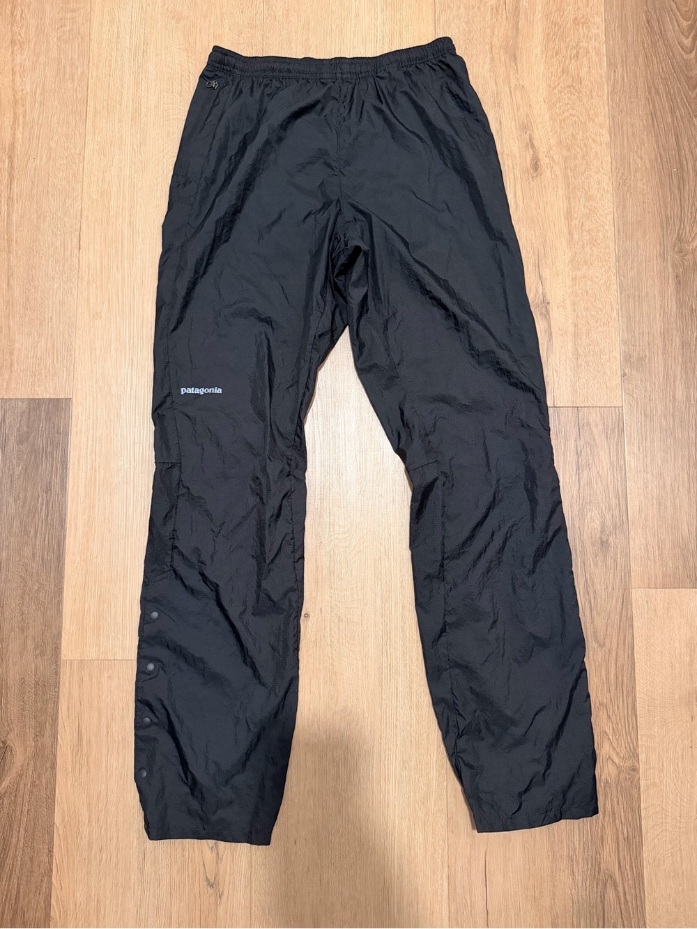 Patagonia Houdini Pants Unisex XS/S Black Ultralight Wind Running Shelll